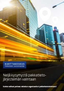 Neljä kysymystä paikkatietojärjestelmän valintaan